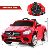 2025 Mercedes Benz 12V SL500 Kids Ride On Car with Remote Control