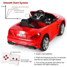 Load image into Gallery viewer, 2024 Mercedes Benz 12V SL500 Kids Ride On Car with Remote Control