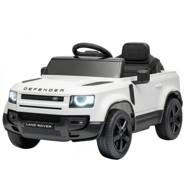 Qaba 12V Ride on Car Licensed Land Rover with Remote, Suspension, Slow Start, 3 Speeds, Lights, Music, Horn for 3-5