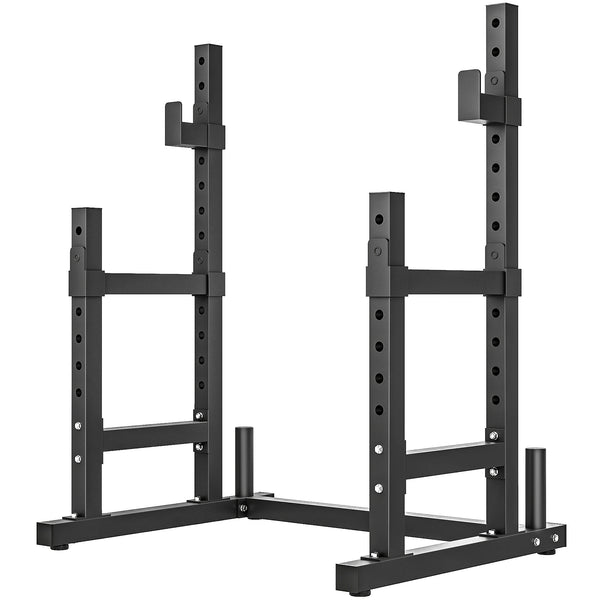 Soozier Adjustable Squat Rack, 660lbs Multi-Functional Bench Press Rack for Weight Lifting Home Gym Strength Training