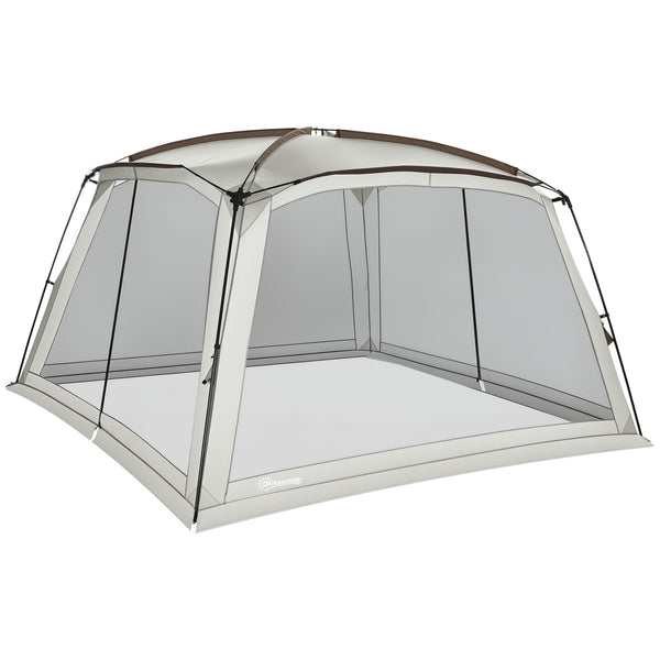 Outsunny 12' x 12' Screen House, UV50+ Screen Tent with 2 Doors & Carry Bag for Outdoor Camping Activities, Easy Setup