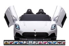 Load image into Gallery viewer, 2024 24V Maserati MC20 4X4 2 Seater DELUXE Kids Ride On Car