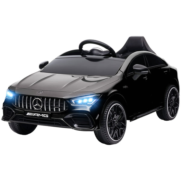 Qaba Mercedes-Benz AMG Licensed 12V Kids Ride on Car with Remote Control, Rear Suspension, LED Lights, Music