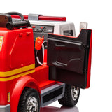 24V Fire Truck 2-Seater Ride On Kids Car with Remote Control