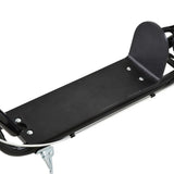 Aosom Teens Youth Scooter Ride On Toy with Adjustable Handlebar, Dual Brakes, and Inflatable Wheels For Kids 5+ - Black
