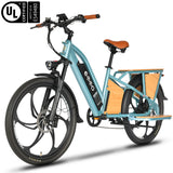 EMMO Ehaul Pro Cargo Electric Bike Adults - Step Thru - 750W - Rear Cargo Seat - UL Certified