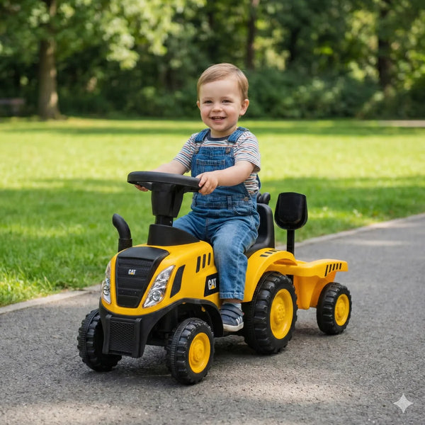 2026 CAT Holland T7 Tractor Foot to Floor Ride On Push Car for Age 1 to 3