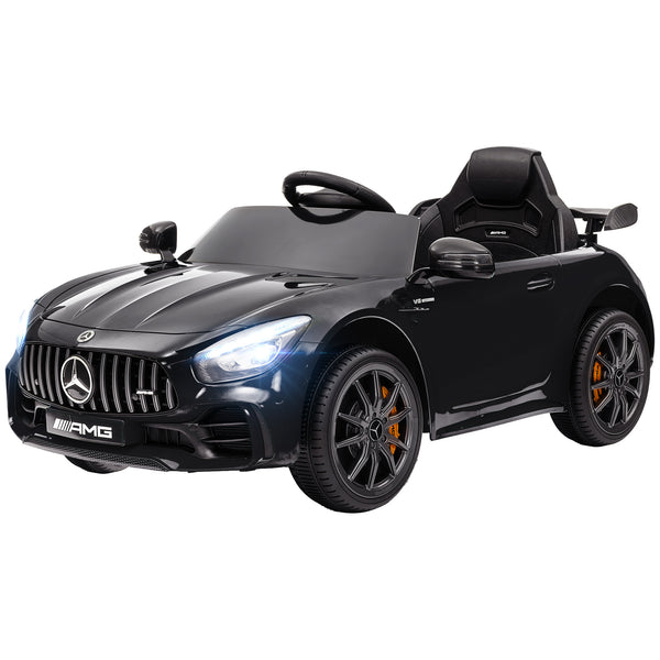 Qaba Mercedes-Benz AMG GTR Licensed 12V Battery Powered Kids Electric Car w/ Remote Control & Soft Start