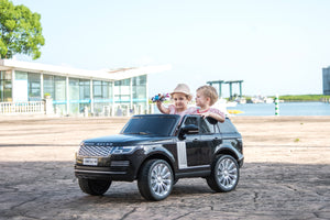 Range Rover HSE 2 Seater 24V Kids Ride On Car With Remote Control DELUXE MODEL WITH LEATHER SEATS AND RUBBER TIRES