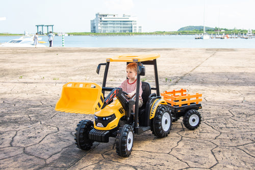 2024 24V Rhino Tractor Kids Ride On Car with Remote Control