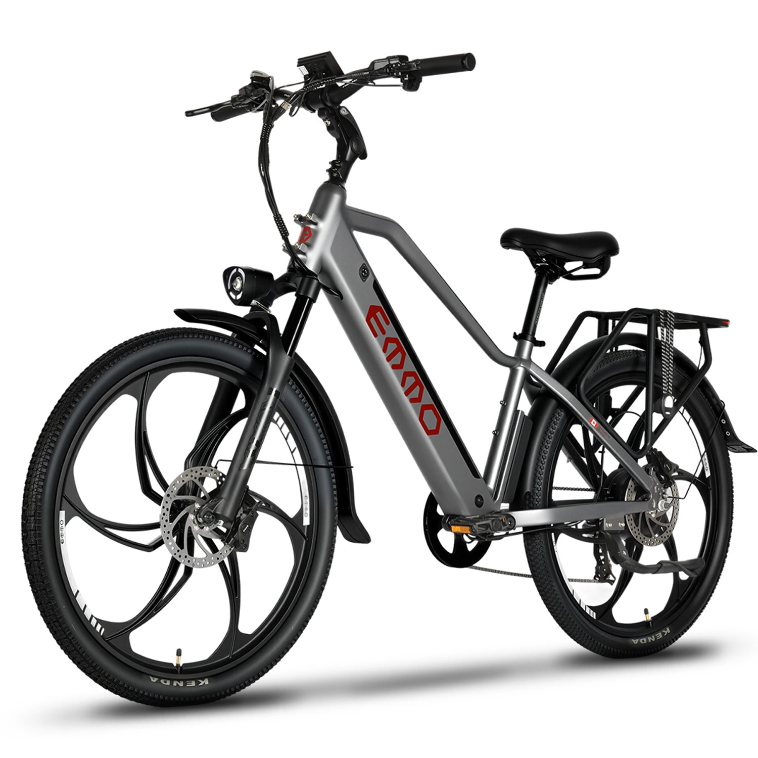EMMO Trevo Pro Step Over Ebike - UL Certified - 48V17.5Ah Lithium Battery, 500W - 110km Range, Hydraulic Brakes, Color Display - SKU: TREVO_48175_GREY