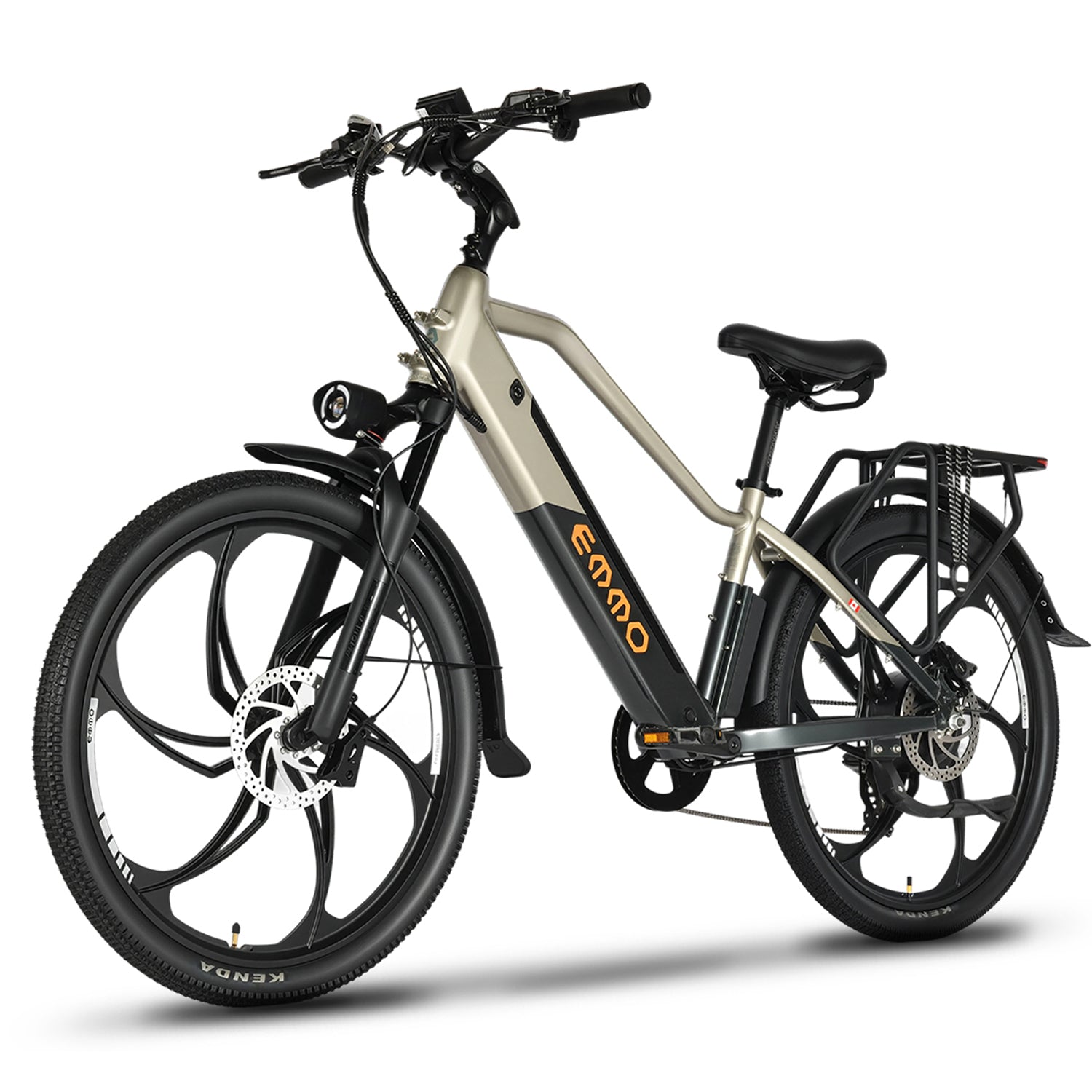 EMMO Trevo Pro Step Over Ebike - UL Certified - 48V17.5Ah Lithium Battery, 500W - 110km Range, Hydraulic Brakes, Color Display - SKU: TREVO_48175_GREY