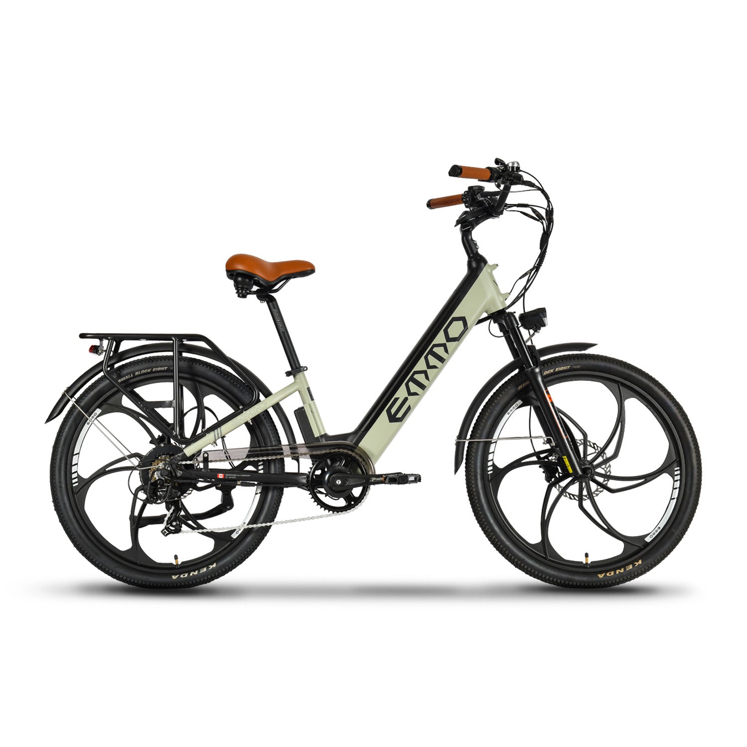 EMMO VMO Pro Electric Bike - Step Thru Commuter Bike 500W - UL 2849 Certified - 48V17.5Ah Battery- Quick Release Adjustable Handlebar Stem