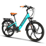 EMMO VMO Pro Electric Bike - Step Thru Commuter Bike 500W - UL 2849 Certified - 48V17.5Ah Battery- Quick Release Adjustable Handlebar Stem