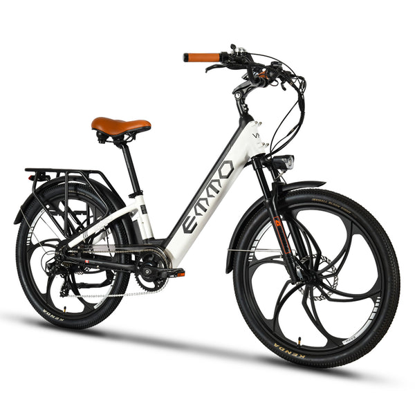 EMMO VMO Pro Electric Bike - Step Thru Commuter Bike 500W - UL 2849 Certified - 48V17.5Ah Battery- Quick Release Adjustable Handlebar Stem