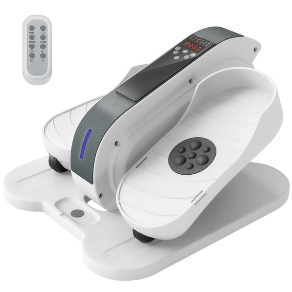 Soozier Under Desk Elliptical Machine, Ellipse Leg Exerciser for Seniors with LCD Monitor, Remote Control, and 10 Speeds