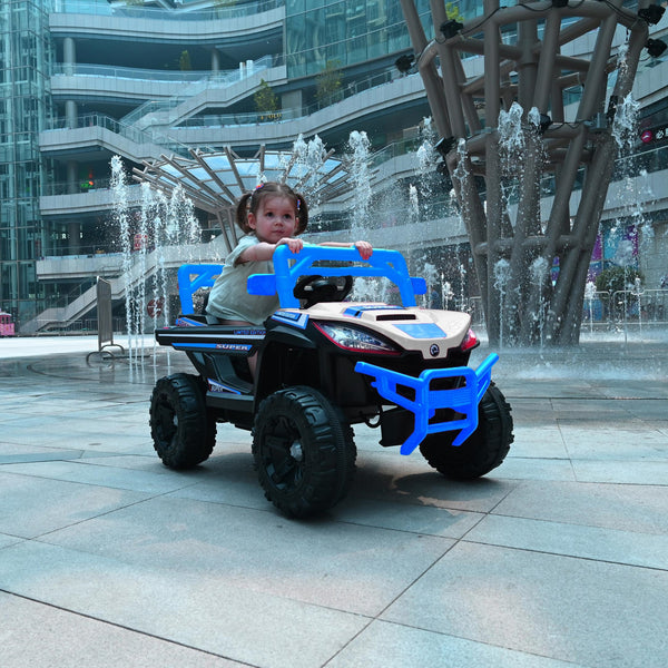 12V Kids Electric Ride-On Car with Remote Control, 4 motors, LED Lights, Truck Perfect for Ages 3-6, 43.5″ L x 25.5″ W x 26.5″ H