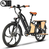 EMMO Ehaul Pro Cargo Electric Bike Adults - Step Thru - 750W - Rear Cargo Seat - UL Certified