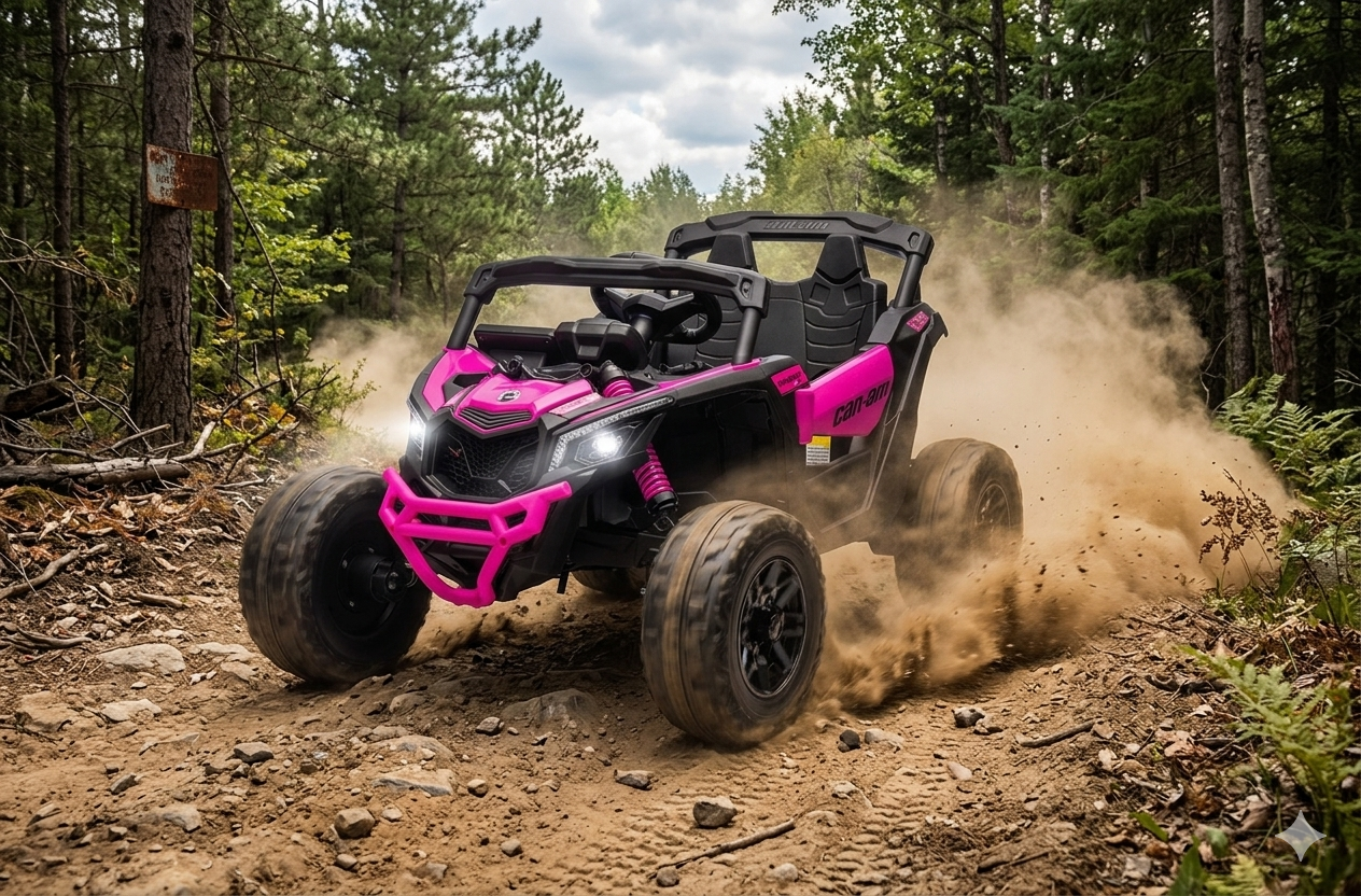 2026 24V Can Am Maverick 4X4 1 Seater UTV Kids Electric Ride On with Remote Control