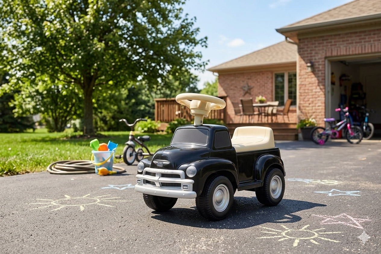 Chevrolet 3100 Vintage Push Car Ride On for Age 1.5 to 4