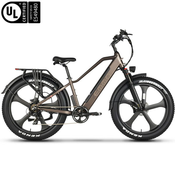 EMMO Gron Pro Fat Tire Electric Bike Adults - 750W - Torque Sensor - All Terrain - UL Certified - Up to 110km