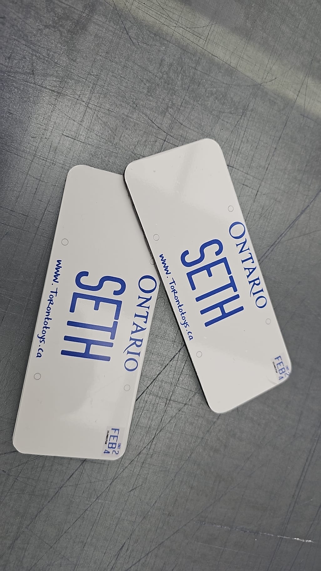 Personalized Custom License Plate for Kids Car Toronto Toys