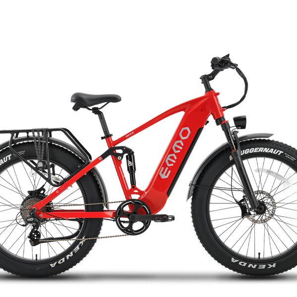 EMMO Ikong Max Fat Tire Electric Bike Adults - 750W Torque Sensor - Front and Rear Suspension - UL Certified