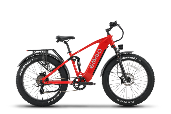 EMMO Ikong Max Fat Tire Electric Bike Adults - 750W Torque Sensor - Front and Rear Suspension - UL Certified