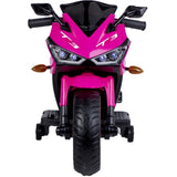 12V Kids Electric Ride-On Motorcycle with Training Wheels and Headlight, Motorbike with MP3 and Light-Up Wheels, 46" L x 20" W x 26" H