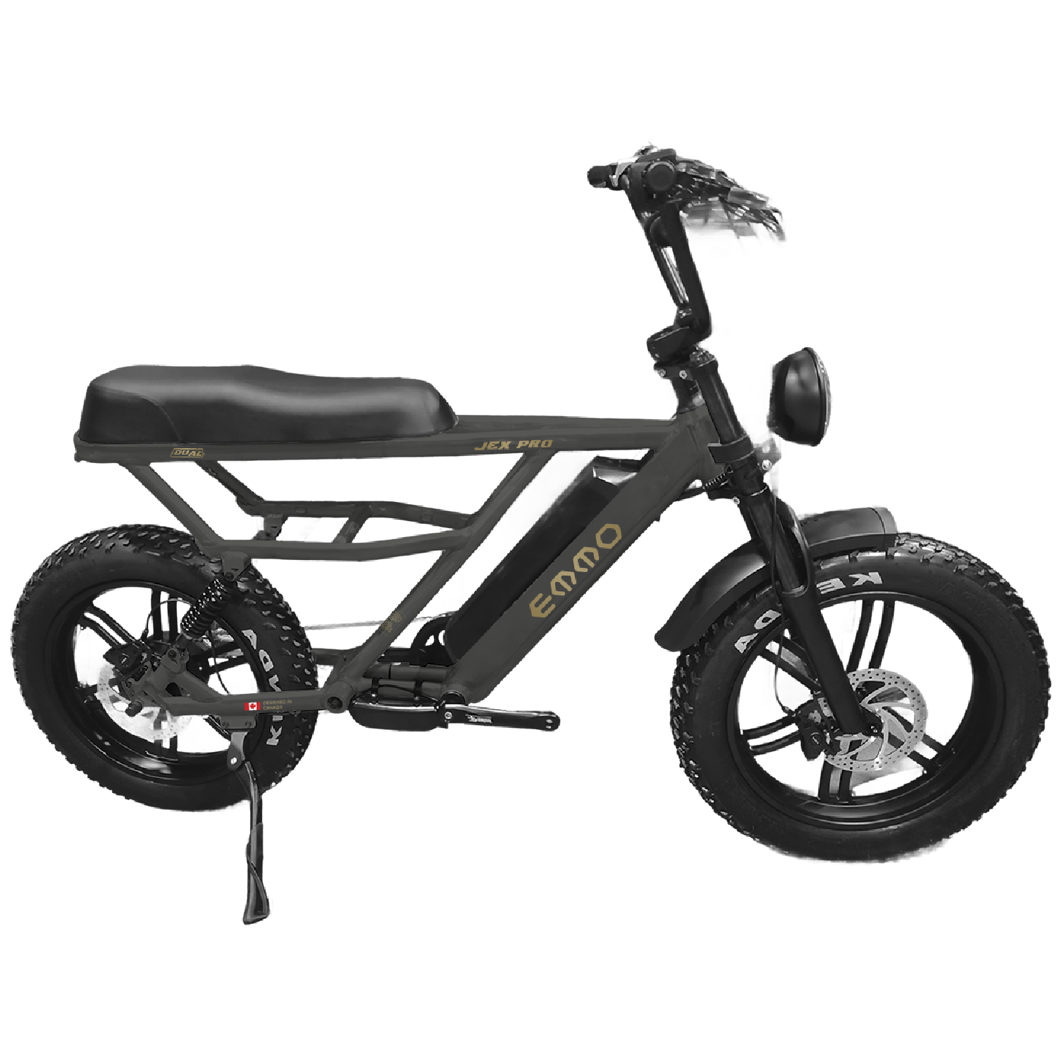 EMMO Jex Pro Fat Tire Electric Bike Adults - Full Suspension - UL Certified - Color Display Turn Signals - SKU: JEX_NL_15