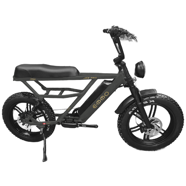 EMMO Jex Pro Fat Tire Electric Bike Adults - Full Suspension - UL Certified - Color Display Turn Signals