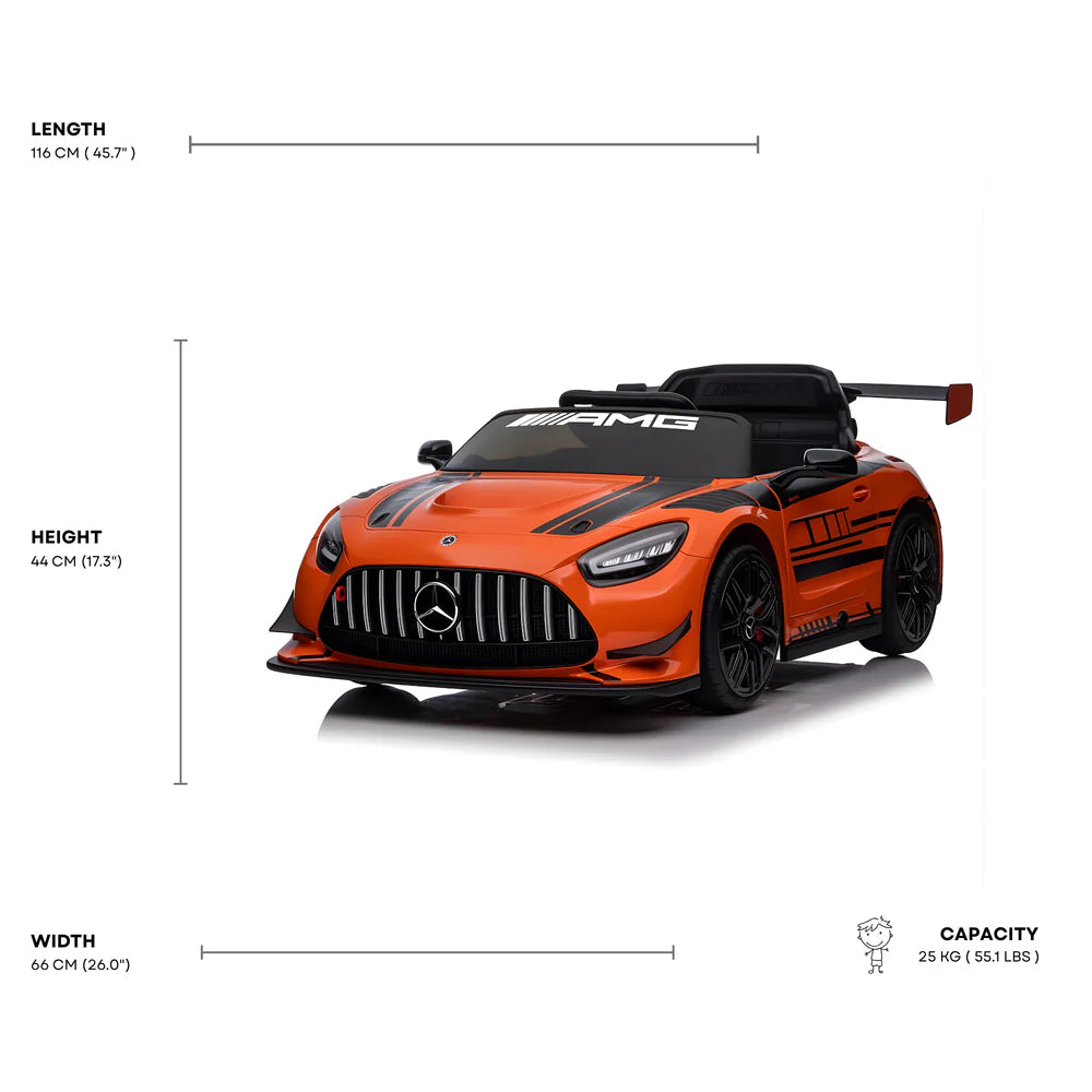 2026 Mercedes Benz GT3 12V Kids Ride On Car with Remote Control