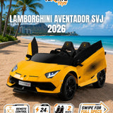 2026 Lamborghini Aventador SVJ 24V XL 2 Seater Kids Ride On Car with Remote Control