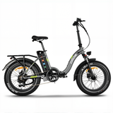 Oiios Electo Fat Tire Folding Electric Bike for Adults 750W UL Certified - Step Thru - Hydraulic Brakes - Black