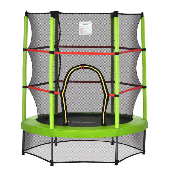 Outsunny Φ5FT Kids Trampoline with Enclosure Net for Age 3 to 6 Years