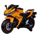 12V Kids Electric Ride-On Motorcycle with Training Wheels and Headlight, Motorbike with MP3 and Light-Up Wheels, 46" L x 20" W x 26" H