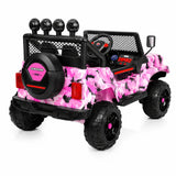2026 Camo Jeep 12V Kids Ride On Car with Remote Control