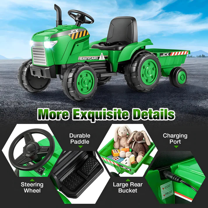 Tractor 12V Kids Ride On Car with Remote Control