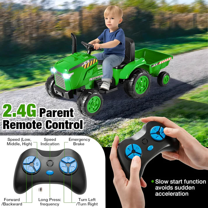 Tractor 12V Kids Ride On Car with Remote Control