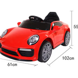 Porsche Style Kids Ride On Car with Remote Control