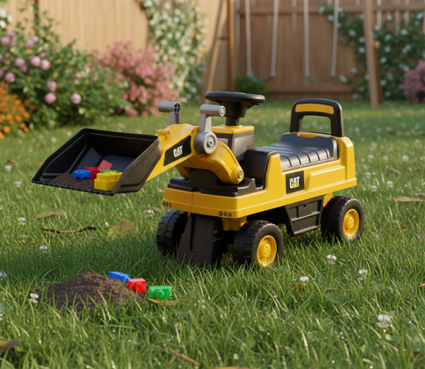 2026 CAT Excavator Foot to Floor Ride On Push Car for Age 1 to 3
