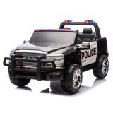 2026 Dodge Ram 3500 XXL Police Edition 24v 2 Seater 4X4 Kids Ride On Car with Remote Control