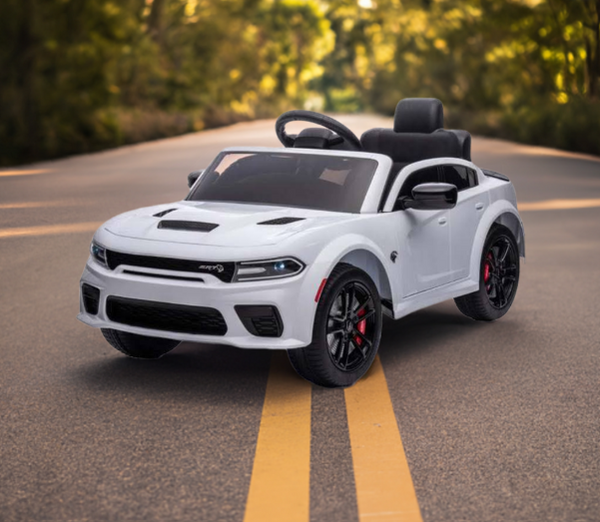 2026 Dodge Charger SRT Hellcat 12V Kids Ride On Car with Remote Control
