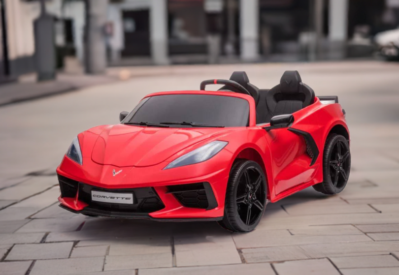 2025 24V Chevrolet Corvette C8 2 Seater DELUXE EDITION Kids Ride on Car with Remote Control