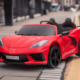 2025 24V Chevrolet Corvette C8 2 Seater DELUXE EDITION Kids Ride on Car with Remote Control