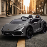 24V Lamborghini Revuelto 4x4 2 Seater Kids Ride On Car with Remote Control black