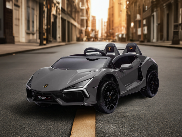 24V Lamborghini Revuelto 4x4 2 Seater Kids Ride On Car with Remote Control black