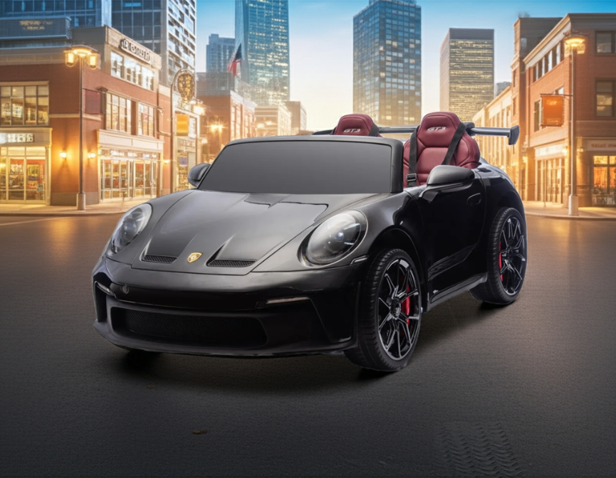 2026 24V Porsche 911 GT3 2 Seater Kids Ride On Car - NEW Silent Motor