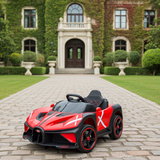 2026 Bugatti Style 12V Kids Ride On Car with Remote Control AND LIGHT UP WHEELS!