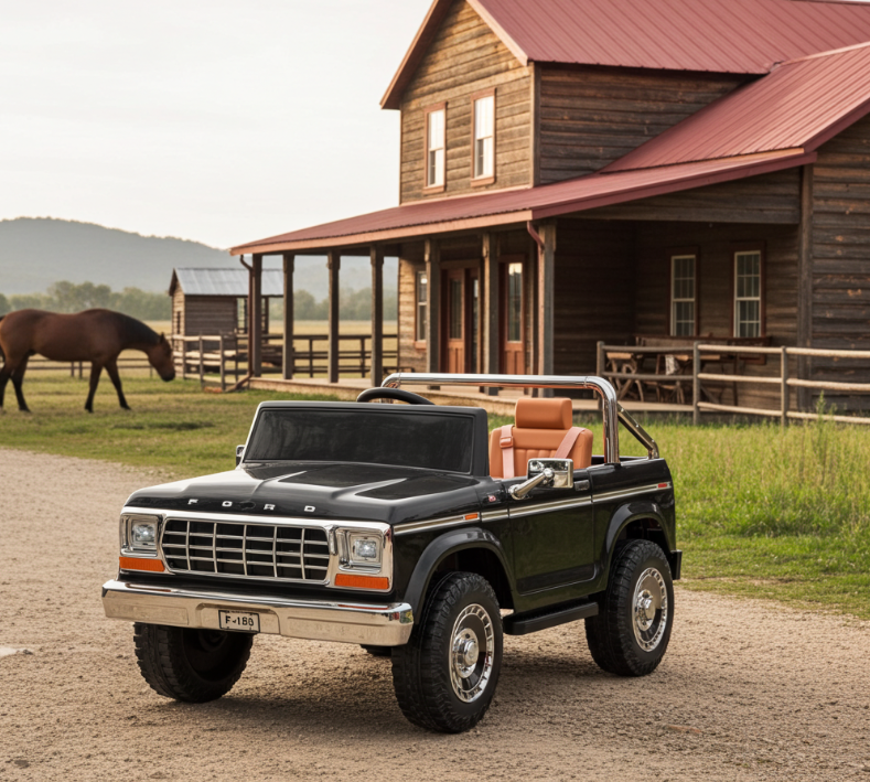 PREORDER 24V Ford F150 Retro 4x4 2 Seater Kids Ride On Car